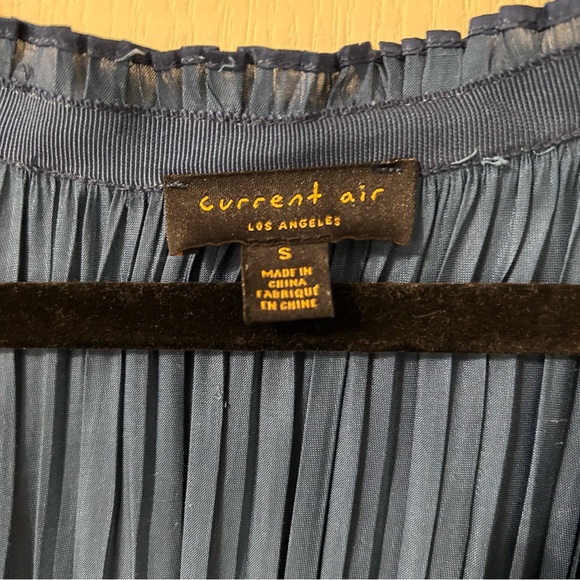 Anthropologie Tomasa Pleated Tunic Royal Blue - Picture 9 of 9